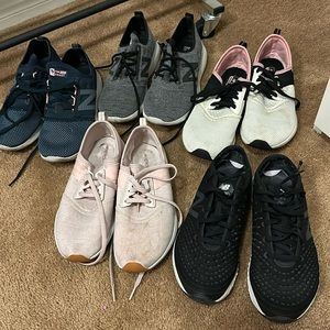 5 pairs of used new balance shoes size6.5